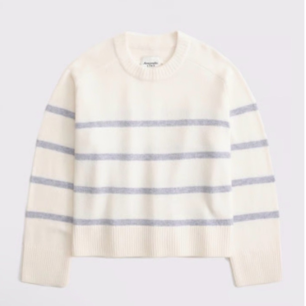 A&F Madeleine Striped Crew Neck Sweater